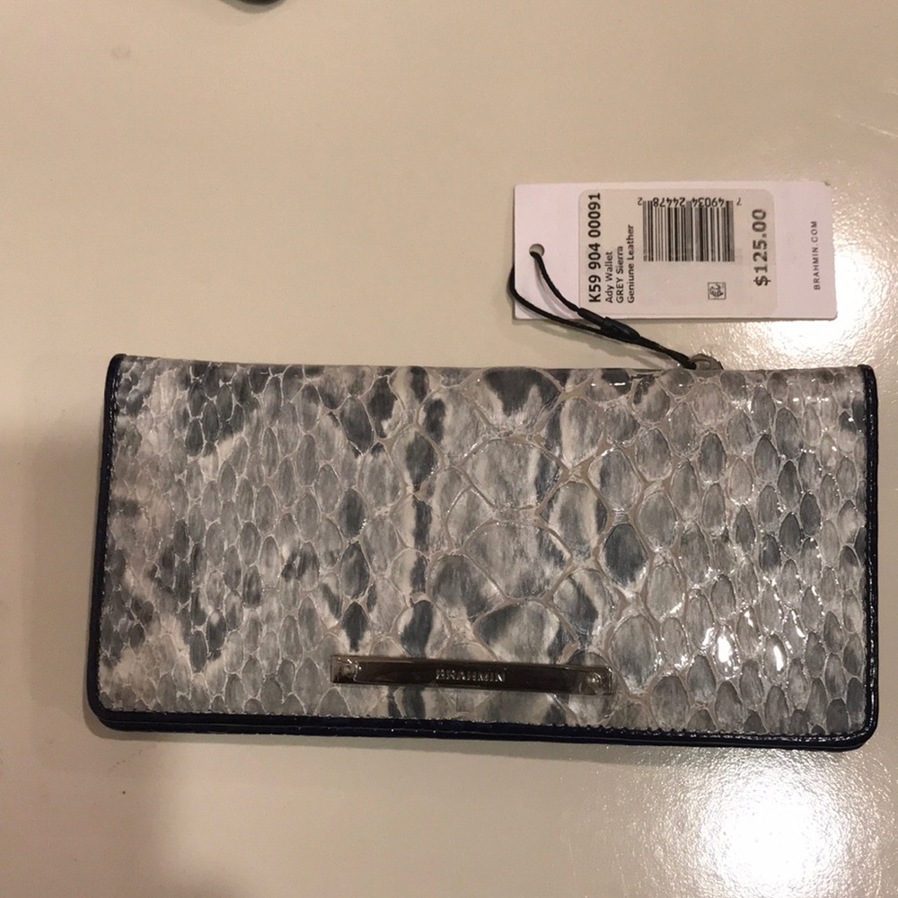 Brahmin leather fold wallet
